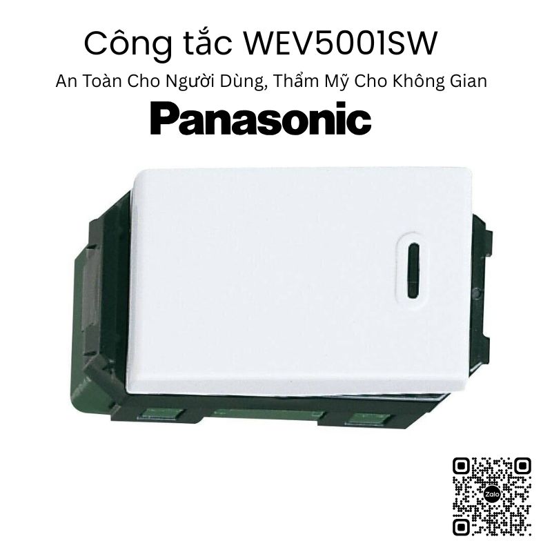 Công tắc Panasonic WEV5001SW - Lựa chọn tinh tế cho dự án, nhà ở và thiết kế nội thất